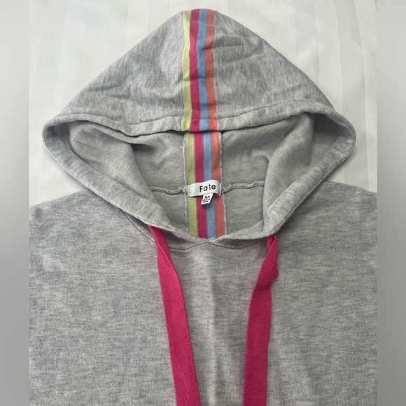 Rainbow Wool blend kangaroo hoodie - Picture 2 of 5